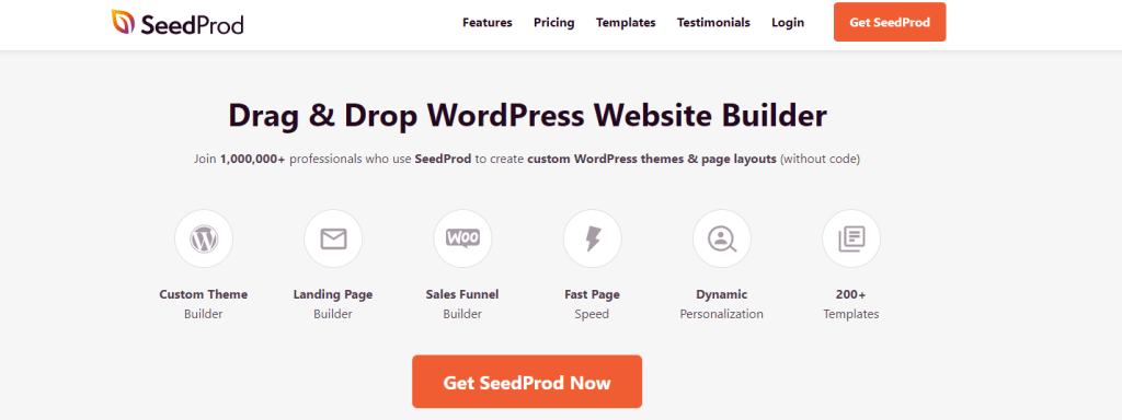 SeedPro page builder